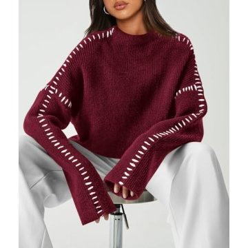PRETTYGARDEN Women's Chunky Knit Oversized Pullover Sweater