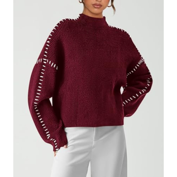 PRETTYGARDEN Women's Chunky Knit Oversized Pullover Sweater