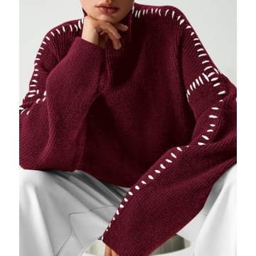 PRETTYGARDEN Women's Chunky Knit Oversized Pullover Sweater