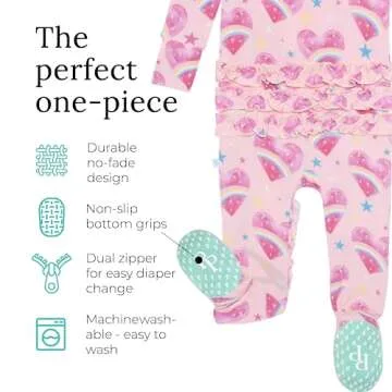 Posh Peanut Baby Sleepers - Soft Bamboo Pajamas for Girls