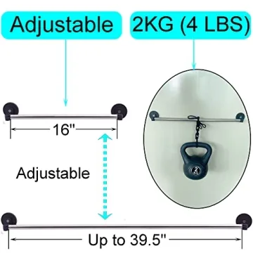 YYST Magnetic Curtain Rod 16"-39.5" Easy Install and Durable