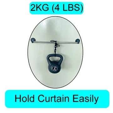 YYST Magnetic Curtain Rod 16"-39.5" Easy Install and Durable