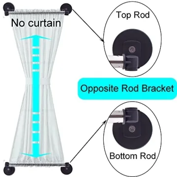 YYST Magnetic Curtain Rod 16"-39.5" Easy Install and Durable