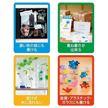 Posca Paint Marker Set with 8 Vibrant Colors and Medium Tips