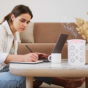 Ceramic Electric Wax Melt Warmer with Timer for Home