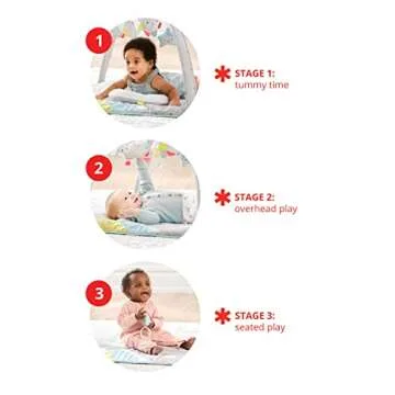 Skip Hop Tummy Time Mat, 3-in-1 Activity Baby Play Gym, Age 0+, Silver Lining Cloud, Grey