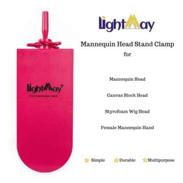 Mannequin Head Stand for Chair - Mannequin Stand for Training Head Sturdy and Durable Wig Head Stand...