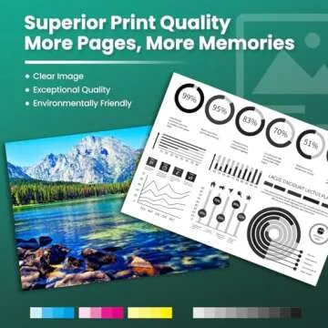 GREENBOX Remanufactured 63XL High Yield Ink Cartridge Combo Pack Replacement for HP 63XL 63 OfficeJet 3830 5255 5258 Envy 4520 4512 4513 4516 DeskJet 1112 1110 3630 Printer, 2 Pack 63XL Ink Cartridge