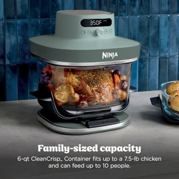 Ninja Crispi Pro 6-in-1 Glass Air Fryer for Family Meals