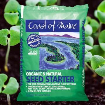 Coast of Maine Sprout Island Blend Organic & Natural Seed Starter for Seed Germination and Rooting P...