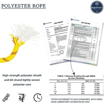 Durable Arborist Rigging Rope 150ft for Outdoor Use