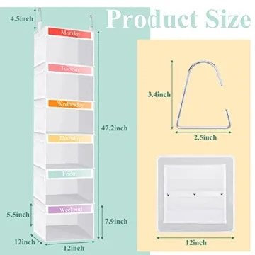 Amylove 2 Pack Kids Closet Organizer for Daily Use