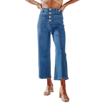 Stylish Sidefeel Women's Wide Leg Jeans in Comfortable Design