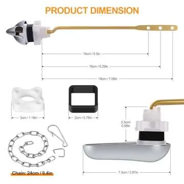 Hidnvefen Universal Toilet Flush Handle Replacement Kit