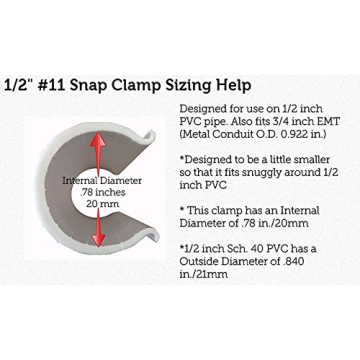 CIRCOPACK 40 Snap Clamps for PVC Pipe - Durable and Versatile