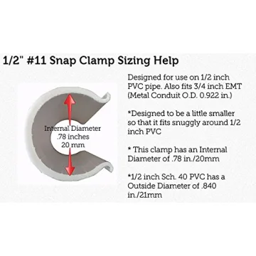 CIRCOPACK 40 Snap Clamps for PVC Pipe - Durable and Versatile