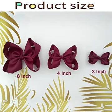 Orange Hair Bows for Girls, 6PCS Stylish Accessories