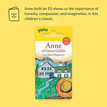 Yoto Anne of Green Gables by L.M. Montgomery – Kids Audio Card for Use with Player & Mini All-in-1 Audio Device, Screen-Free Listening with Fun Stories for Playtime Bedtime & Travel, Ages 8+