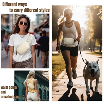 SMRITI Canvas Fanny Pack - Stylish Adjustable Crossbody Bag