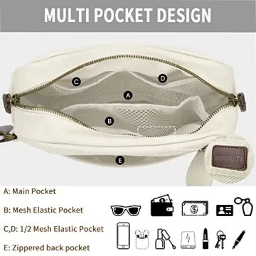 SMRITI Canvas Fanny Pack - Stylish Adjustable Crossbody Bag