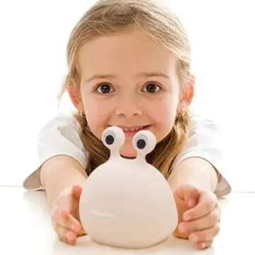 MUID Original Authentic Slug Night Light with Touch Sensor for Bedroom, Nursery Squishy Silicone Soft Night Light for Breastfeeding, Cute Animal Bedside Lamp for Baby Kids Teens