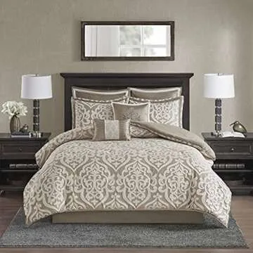 Elegant Madison Park Odette Jacquard Comforter Set - All Season