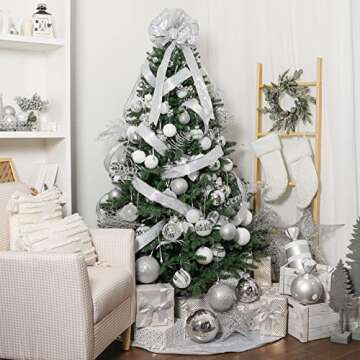 3.15" Glitter Shatterproof Christmas Ball Ornaments