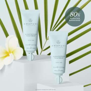 Awapuhi Wild Ginger by Paul Mitchell KeraTriplex Treatment (4-Pack), Ideal For Dry, Damaged + Color-Treated Hair