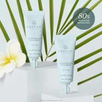 Awapuhi Wild Ginger by Paul Mitchell KeraTriplex Treatment (4-Pack), Ideal For Dry, Damaged + Color-Treated Hair