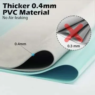 ROMPICO Inflatable Toddler Travel Bed - Snowy Castle Design