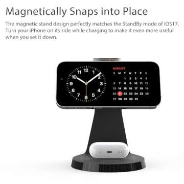 3 in 1 Magnetic Wireless Charging Station for Apple Devices