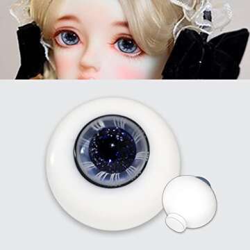 IMGUMI HUAA-4 16mm Handmade Glass Eyes for Dolls