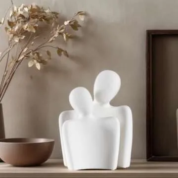 BUTILIVEEN Couple Sculptures - Elegant Ceramic Home Decor
