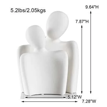 BUTILIVEEN Couple Sculptures - Elegant Ceramic Home Decor