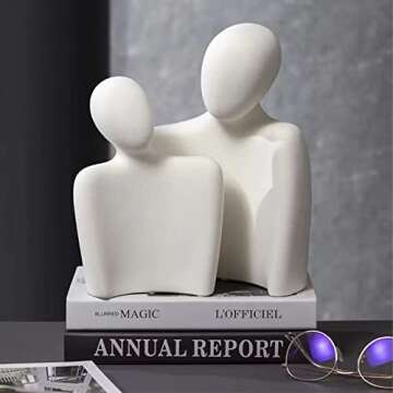 BUTILIVEEN Couple Sculptures - Elegant Ceramic Home Decor