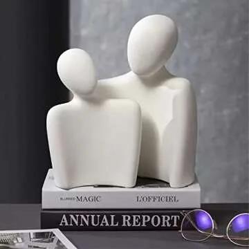 BUTILIVEEN Couple Sculptures - Elegant Ceramic Home Decor