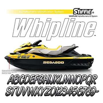 STIFFIE Charcoal/Black Boat & PWC Decals - Durable Stickers