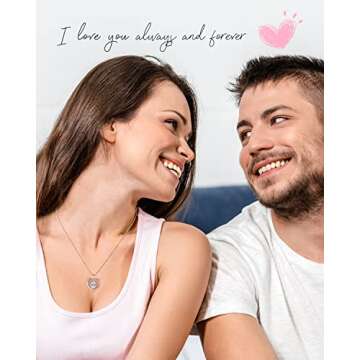 Elegant S925 Sterling Silver Necklace with Heart Pendant for Women - Perfect Gift for Anniversary an...