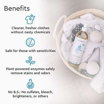 Puracy Baby Laundry Detergent Liquid - Baby All Detergent Liquid - Non Toxic Laundry Detergent - Liquid Laundry Detergent, Hypoallergenic, Concentrated, Plant Based Detergent Free and Clear, 64 Fl Oz