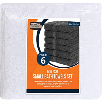 Utopia Towels 6 Pack Premium Cotton Quick-Drying Bath Towels