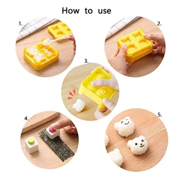 DIY Cute Sushi Embossing Mold for Fun Rice Balls