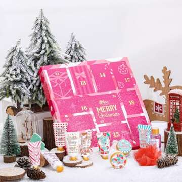 2024 Limited Edition Advent Calendar Christmas Gifts Hand Cream Bath Sets for Women Gift, 12pcs Spa ...