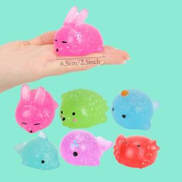 VOMAOK 6pcs Jumbo Squishy Toys Squeeze Toy for Kids Boys Girls Christmas Stocking Stuffers Gifts