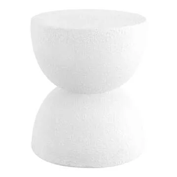 JONATHAN Y Greta Modern Drum Accent Table for Indoor/Outdoor