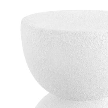 JONATHAN Y Greta Modern Drum Accent Table for Indoor/Outdoor