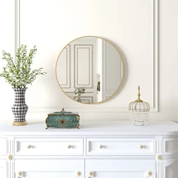 Beauty4U 20" Round Wall Mirror - Stylish Home Decor