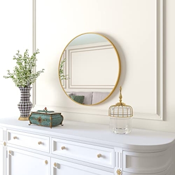 Beauty4U 20" Round Wall Mirror - Stylish Home Decor