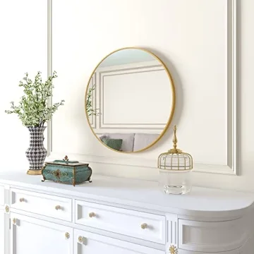 Beauty4U 20" Round Wall Mirror - Stylish Home Decor