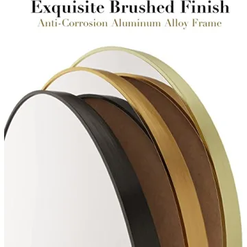 Beauty4U 20" Round Wall Mirror - Stylish Home Decor