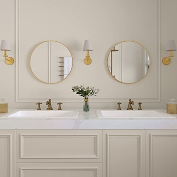 Beauty4U 20" Round Wall Mirror - Stylish Home Decor